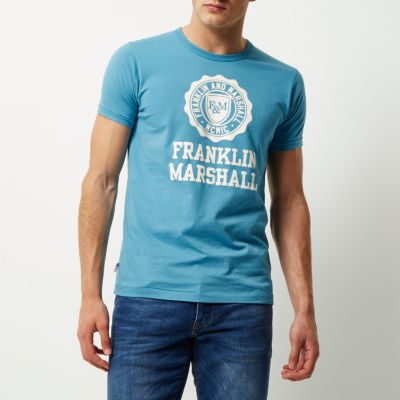 Blue Franklin & Marshall print t-shirt